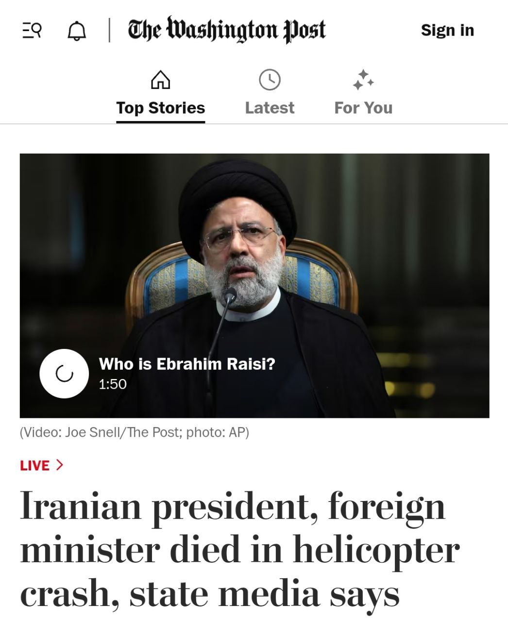 واشنگتن+پست+رئیسی
