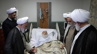 نمایندگان رهبر انقلاب از آیت‌الله نوری همدانی عیادت کردند