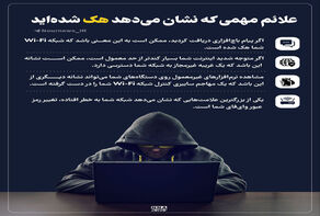 نوراینفو | علائمی که نشان می‌دهد هک شده‌اید