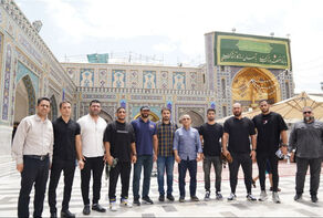 قهرمانان تیم ملی کشتی مهمان امام رضا(ع) شدند