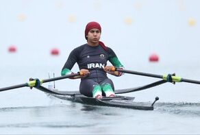 Iranian woman Mojallal wins gold at 2025 Asian Rowing C'ship