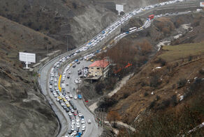 ترافیک سنگین در مسیر جنوب به شمال محور چالوس