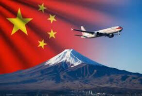 中国飞往日本的航班取消