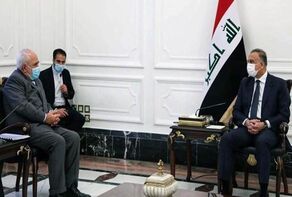 ظريف يبحث مع الكاظمي مواجهة التهديدات الامنية المشتركة