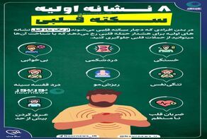 8 نشانه اولیه سکته قلبی