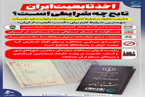 اینفوگرافی: اخذ تابعیت ایرانی