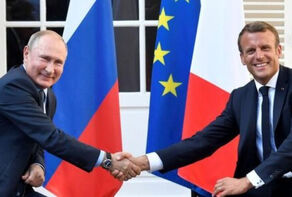 . встреча Путина и Макрона 