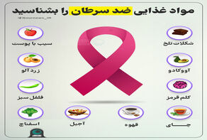 مواد غذایی ضد سرطان را بشناسید