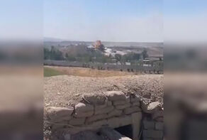 لحظة انقضاض المسيرة 