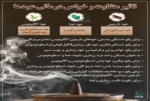 تأثیر متفاوت و خواص درمانی عودها