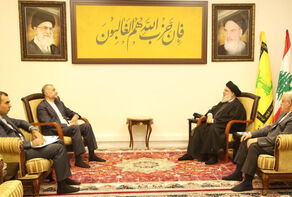 عبداللهيان يجري مباحثات مع السيد حسن نصر الله