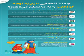 چه نشانه‌هایی نیاز به توجه کودکان را به ما نشان می‌دهند؟