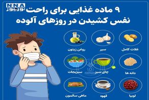 نوراینفو | 9 ماده غذایی برای راحت نفس‌کشیدن در روزهای آلوده