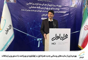 بهره‌برداری از سایت‌های روستایی جدید همراه اول در کهگیلویه و بویراحمدبادستور وزیر ارتباطات