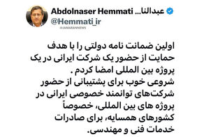 خبر مهم همتی برای بخش خصوصی ایران