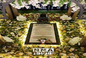המקדש הקדוש של המעונה סייד אייתוללה סייד חסן נסראללה ביום המבורך של עיד אל-פיטר