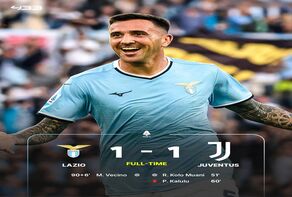 تساوی دراماتیک در المپیکو؛ لاتزیو و یوونتوس امتیازات را تقسیم کردند + ویدیو گل ها