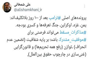 شمخانی:‌ مذاکرات مسقط می‌تواند فرصتی برای موفقیت مشترک باشد