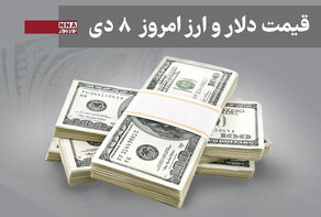 قیمت دلار و سایر ارزها امروز دوشنبه 8 دی 1404+ جدول