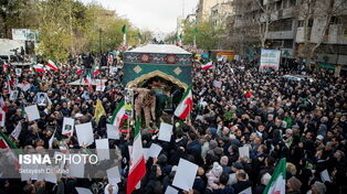 گزارش تصویری | تشییع پیکر 100 شهید مردمی و مدافع امنیت در تهران