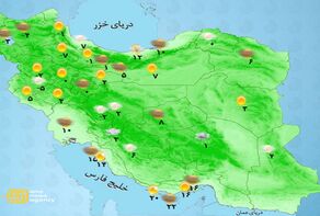 وضعیت آب و هوا امروز پنجشنبه 9 بهمن+ وضعیت استان ها