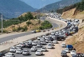 ترافیک سنگین در جاده‌های چالوس و هراز