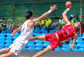 Iran claims second place at Croatia beach handball tournament