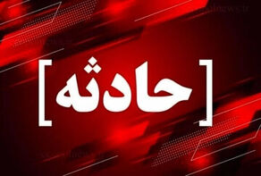 تخریب پل عابر پیاده در آزادراه قزوین–رشت بر اثر برخورد تریلی+فیلم