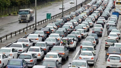 ترافیک سنگین در محور چالوس و هراز