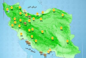 وضعیت آب و هوا امروز دوشنبه 2 شهریور 1405 + وضعیت استانها