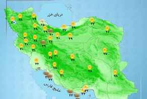وضعیت آب و هوا امروز جمعه 13 شهریور + رگبار و رعدوبرق در این استان‌ها