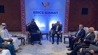 Iran president and Abu Dhabi crown prince meet in New Delhi