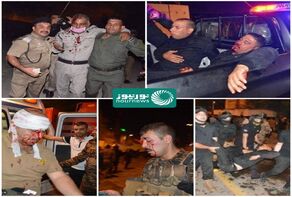 90 أمنيا مصاباً على ايدي مندسين استغلوا تظاهرات كربلاء