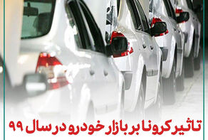 تاثیرکرونا بر بازار خودرو در سال 99