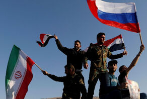 Why did the coalition of Iran, Syria and Russia scare the West?