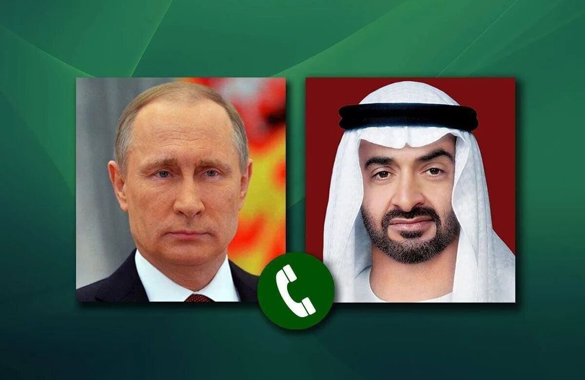 پوتین و رئیس امارات درباره تحولات خلیج فارس و عرضه گازوئیل به آمریکا گفت‌وگو کردند