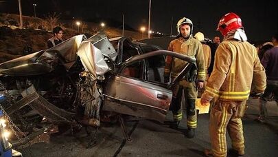 مرگ تلخ ۳ زن در واژگونی پژو ۴۰۵ در پارس‌آباد؛ خودرو وارد حیاط خانه شد
