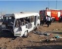 برخورد مرگبار تریلی با سرویس مدرسه ؛ جان باختن یک دانش آموز و  مجروح شدن 12 نفر