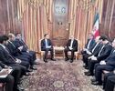 محادثات بین الرئیس الایرانی ورئیس الوزراء القطری

