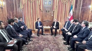 محادثات بین الرئیس الایرانی ورئیس الوزراء القطری

