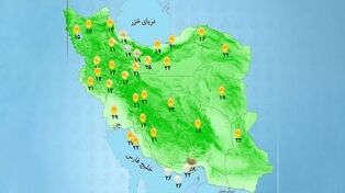 وضعیت آب و هوا امروز شنبه 18 مهر 1405؛  رگبار باران و وزش باد شدید در چند استان